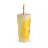 Kelioninis puodelis Burga Hibiscus - Travel Mug, 500 ml / Straw