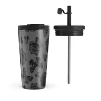 Kelioninis puodelis Burga Cursed - Travel Mug, 500 ml / Flap & Straw Set