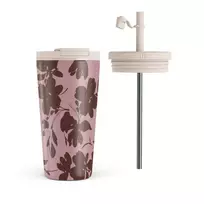 Kelioninis puodelis Burga Gossip - Travel Mug, 500 ml / Flap & Straw Set