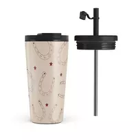 Kelioninis puodelis Burga Lucky Charm - Travel Mug, 500 ml / Flap & Straw Set