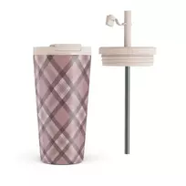 Kelioninis puodelis Burga Asap - Travel Mug, 500 ml / Flap & Straw Set