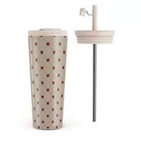 Kelioninis puodelis Burga Love Letter - Travel Mug, 700 ml / Flap & Straw Set