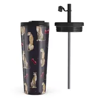 Kelioninis puodelis Burga Cougar - Travel Mug, 700 ml / Flap & Straw Set