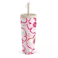 Kelioninis puodelis Burga Flower Girl - Travel Mug, 700 ml / Straw