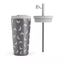 Kelioninis puodelis Burga Moonstone - Travel Mug, 500 ml / Flap & Straw Set