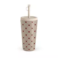 Kelioninis puodelis Burga Love Letter - Travel Mug, 500 ml / Straw