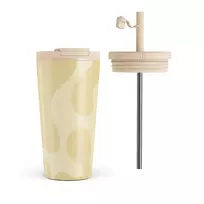 Kelioninis puodelis Burga Glow - Travel Mug, 500 ml / Flap & Straw Set