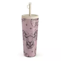 Kelioninis puodelis Burga Aries - Travel Mug, 700 ml / Straw / Pink