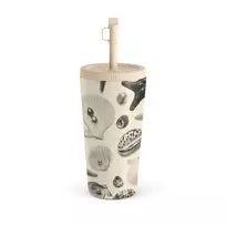 Kelioninis puodelis Burga Shell Mosaic - Travel Mug, 500 ml / Straw