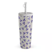 Kelioninis puodelis Burga Love Me Right - Travel Mug, 700 ml / Straw