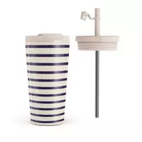 Kelioninis puodelis Burga Old Money - Travel Mug, 500 ml / Flap & Straw Set