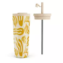 Kelioninis puodelis Burga Sunbeams - Travel Mug, 700 ml / Flap & Straw Set