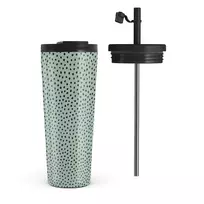Kelioninis puodelis Burga Mint Gelato - Dots Travel Mug, 700 ml / Flap & Straw Set