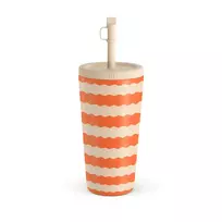 Kelioninis puodelis Burga Papaya - Travel Mug, 500 ml / Straw