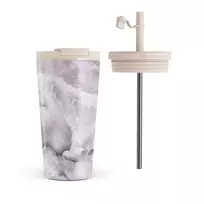 Kelioninis puodelis Burga Black Currant - Travel Mug, 500 ml / Flap & Straw Set