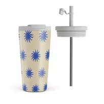 Kelioninis puodelis Burga La Playa - Travel Mug, 500 ml / Flap & Straw Set