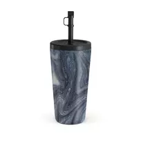 Kelioninis puodelis Burga Navy Trench - Blue Travel Mug, 500 ml / Straw