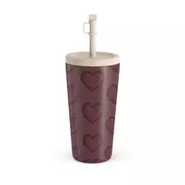 Kelioninis puodelis Burga Loveholic - Travel Mug, 500 ml / Straw