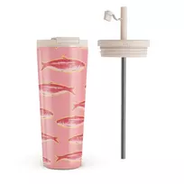 Kelioninis puodelis Burga Gourmet - Travel Mug, 700 ml / Flap & Straw Set