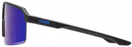 Akiniai Uvex ramp black matt / mirror blue
