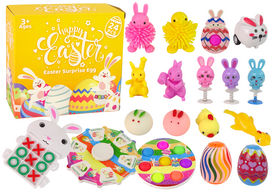 Velykinis sensorinių žaislų rinkinys Squishy antistresinis 18 dalių