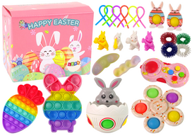 Velykinių fidget žaislų rinkinys Pop It 25vnt