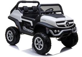 Elektrinis automobilis vaikams Mercedes Unimog 4x4 baltas