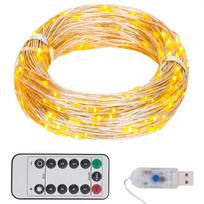 300 LED lempučių girlianda šiltos baltos spalvos 30m
