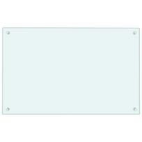 Virtuvės sienelės 2vnt baltos 80x50cm grūdintas stiklas