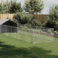 Lauko voljeras šunims su aptvaru 8x2x15m plienas