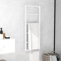 Rankšluosčių kabykla balta 45x10x115 cm plienas