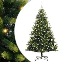 Dirbtinė sulankstoma Kalėdų eglutė su 150 LED lemputių 150 cm