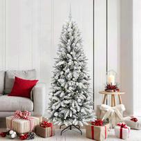 Dirbtinė Kalėdų eglutė su 300 LED s stovu Balta 180 cm