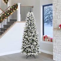 Dirbtinė Kalėdų eglutė su 300 LED s stovu Balta 240 cm