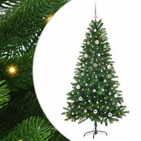 Kalėdų eglutė su 150 LED s stovu Žalia 150 cm PE