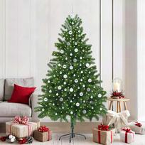 Kalėdų eglutė su 300 LED s stovu Žalia 210 cm PE