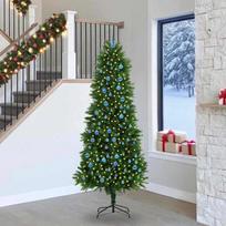 Kalėdų eglutė su 300 LED s stovu Žalia 240 cm PE