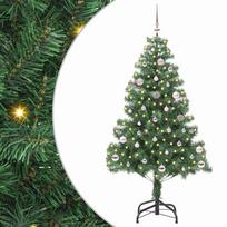 Kalėdų eglutė su 150 LED s stovu Žalia 150 cm PVC