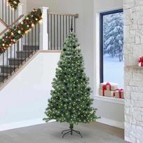 Kalėdų eglutė su 300 LED s stovu Žalia 240 cm PVC