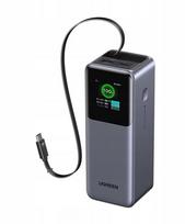 Atsarginis maitinimo šaltinis ("Power Bank") Powerbank 20000mAh UGREEN PB726 USB + USB-C 165W ze zwijanym kablem (szary)