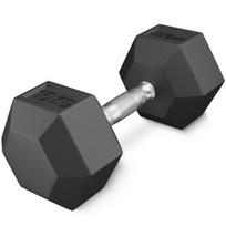 Plieninis hantelis HEX 1 X 15 kg — universalus sprendimas jėgos treniruotėms