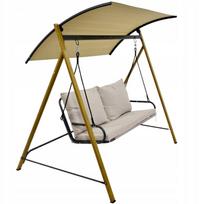 Lauko ir balkono supynės dviem asmenims 194x136x173CM Sand | 8721037847667 | 8721037847667