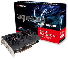 Vaizdo plokštė BIOSTAR AMD Radeon RX 7600 2318 MHz 8GB GDDR6 128 bit PCI Express 4.0 aktyvi VA76S6RM81 | VA76S6RM81 | 4712960687837