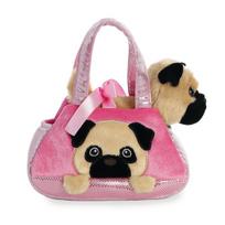 Pliušinis Mopsas rankinėje Aurora Fancy Pals, 20 cm