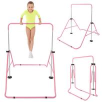 Reguliuojamas vaikiškas gimnastikos skersinis HyperMotion – sulankstomas, rožinis
