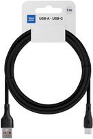 BlueStar USB A į USB C laidas Blue Star 3A 60W ECO 1 m PJ68-25-3 juodas
