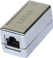 Modularadapter, Cat.6A, RJ45 Bu. / RJ45 Bu. Adapter zum Verbinden von 2 Patchkabeln (1272221)