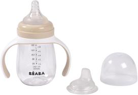 BEABA MOKOMASIS BUTELIUKAS-GERTUVĖ 2IN1, 210 ML, CLAY EARTH