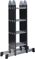 Universalios aliumininės kopėčios 4x4 pakopų, darbinis aukštis 545 cm, maks. svoris 150 kg