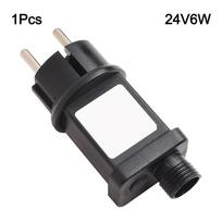 Maitinimo adapteris Plastikinis/IP44 66mm LED girliandos maitinimo adapteris Transformatorius Vairuotojas IP44 24V/4.5V Maks. 3.6W/6W Elektrinis rinkinys